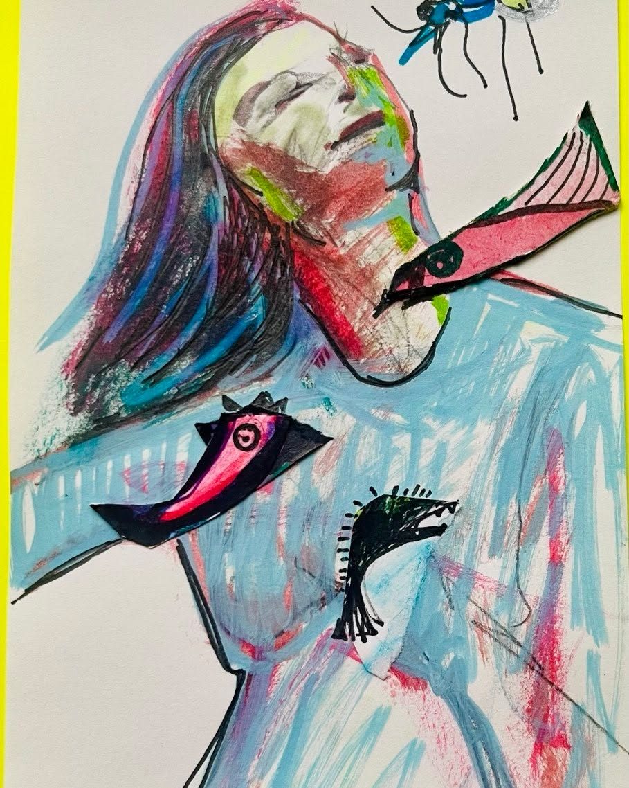 Drawing No. 1,870, 'The new girl group called themselves, "5-part Harmony."', posted AUG 7, 2024