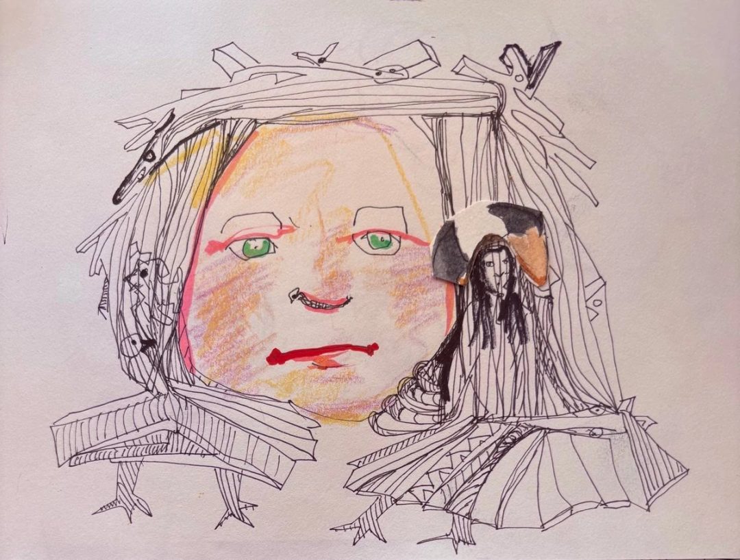Drawing No. 2,581, 'Without a rain hat or umbrella, Mary was a sitting duck for debris from the storm.', posted MAY 19, 2026
