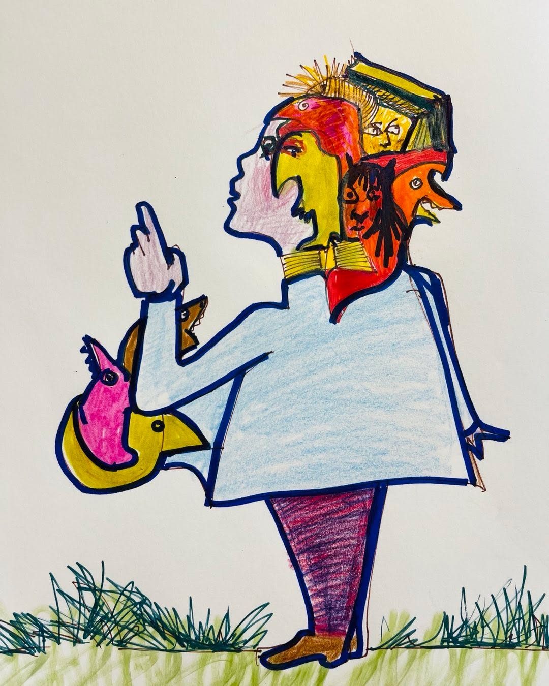 Drawing No. 1,169, 'Cecelia seemed to have a lot on her mind.', posted OCT 6, 2022