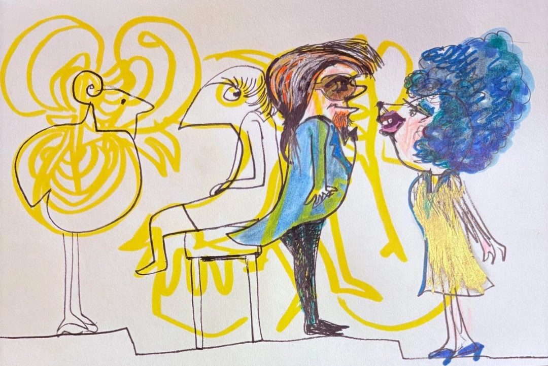 Drawing No. 2,331, 'The Martins had never been so close to real celebrities before.', posted OCT 13, 2025