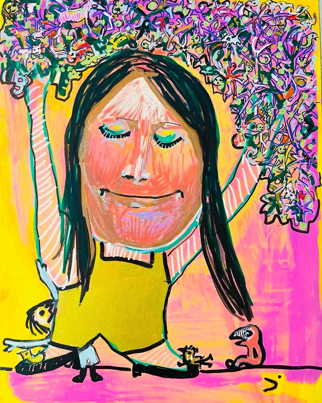 Drawing No. 1,122, 'Carla could manage a lot of different things at once.', posted AUG 21, 2022