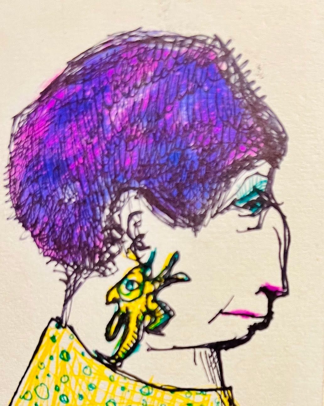 Drawing No. 1,954, 'Mrs. Klotz could smuggle the twins in anywhere, as long as they pretended to be her earrings.', posted OCT 25, 2024
