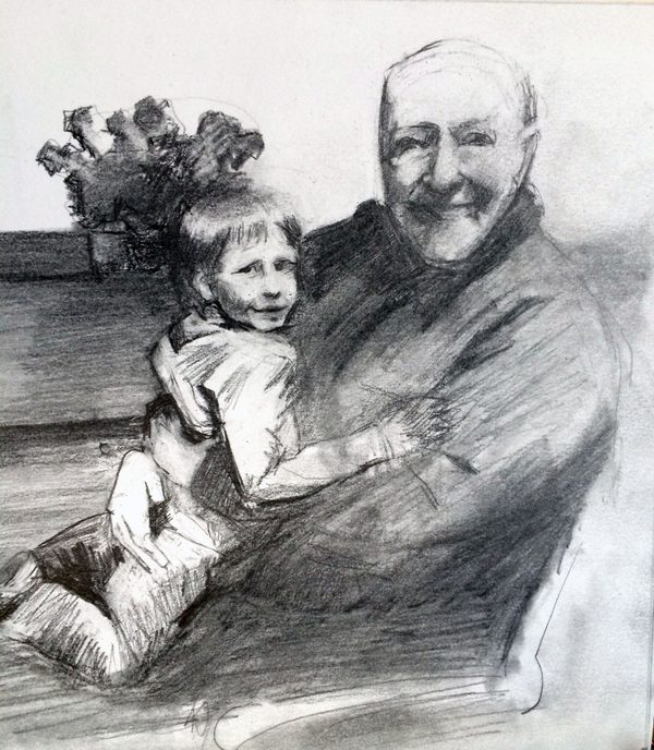 Stan (Grandson), a portrait by Jane Hart.