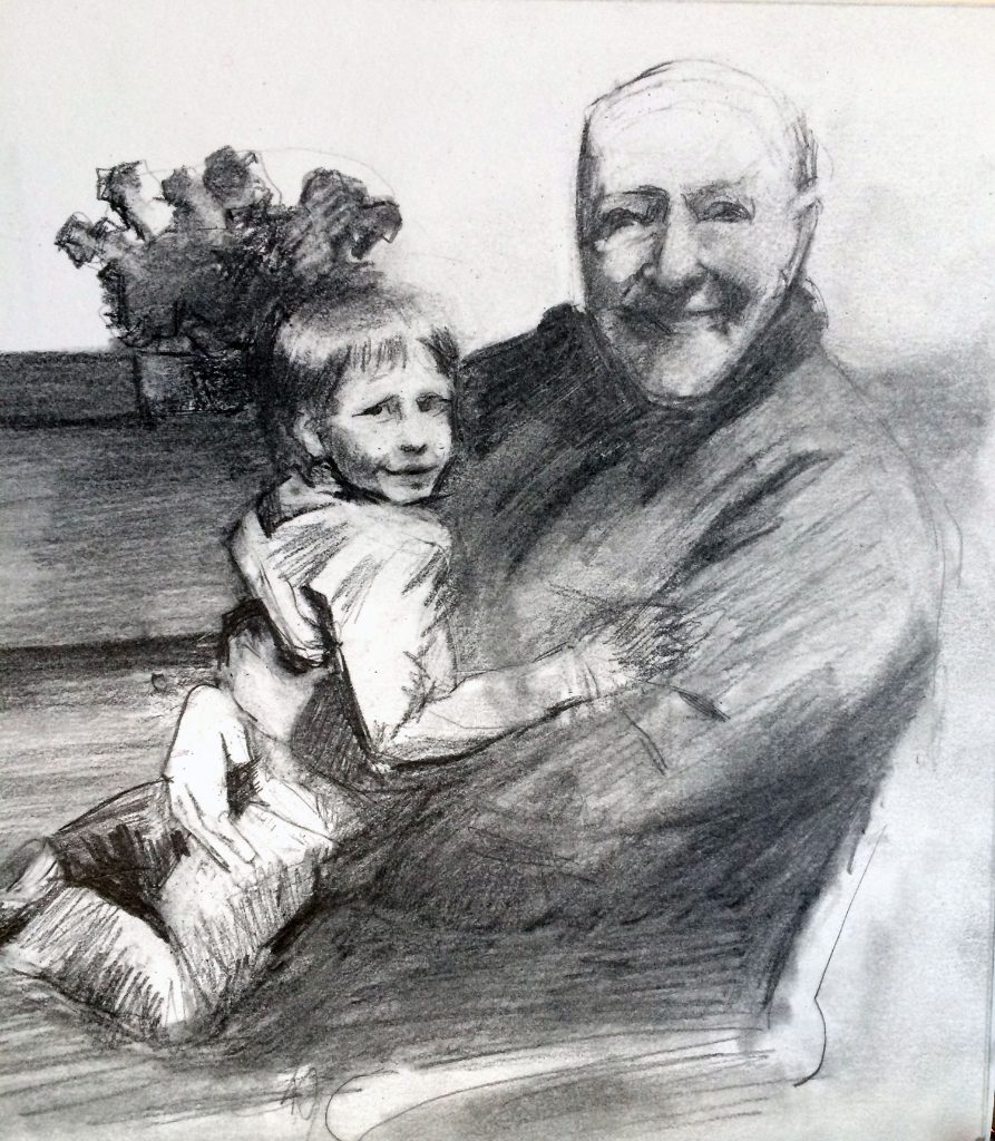 Stan (Grandson), a portrait by Jane Hart.
