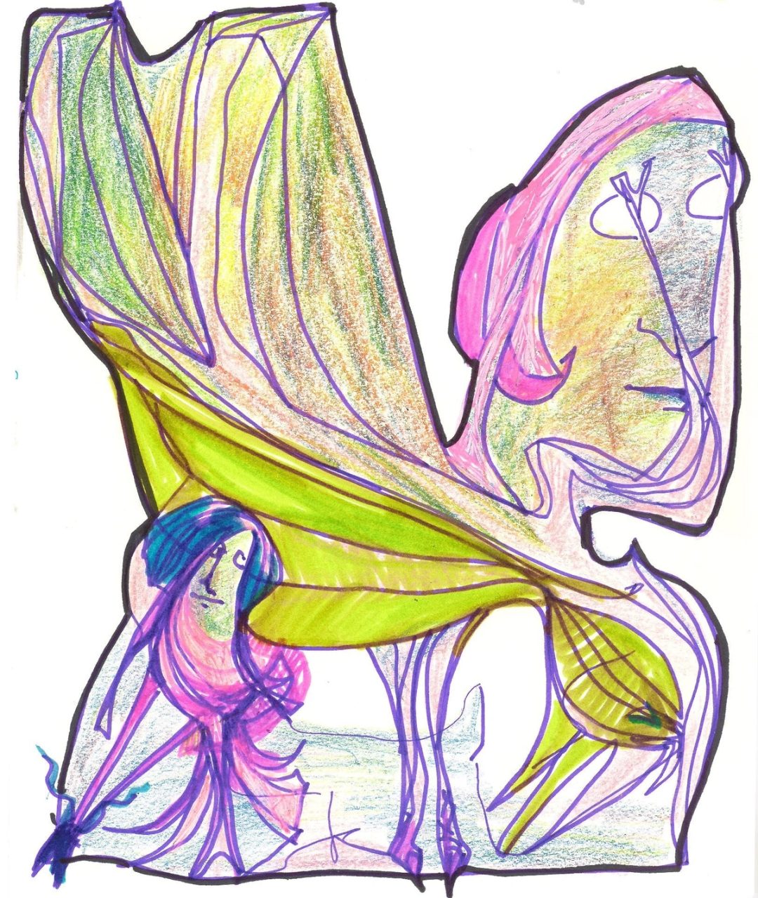 Drawing No. 1,354, 'Mother and Daughter', posted APR 6, 2023