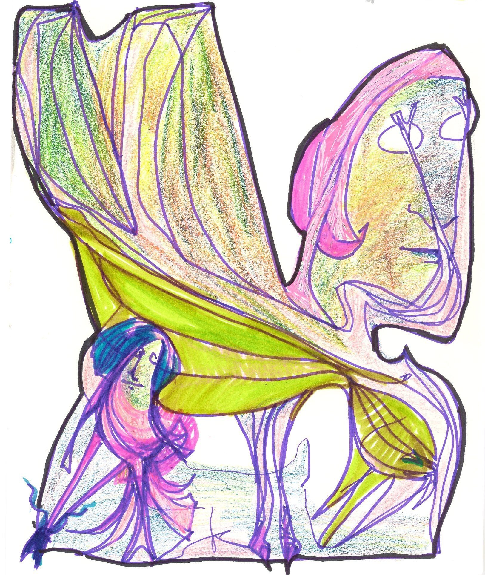 Drawing No. 1,354, 'Mother and Daughter', posted APR 6, 2023
