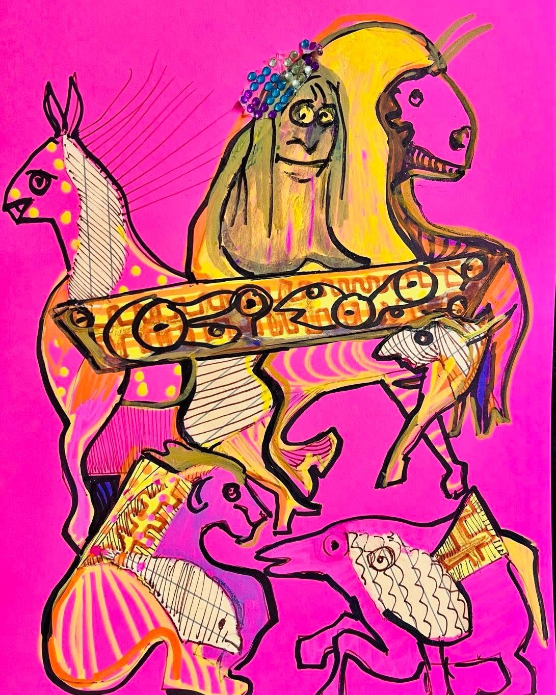 Drawing No. 1,729, 'The new family seemed a little showy.', posted MAR 29, 2024