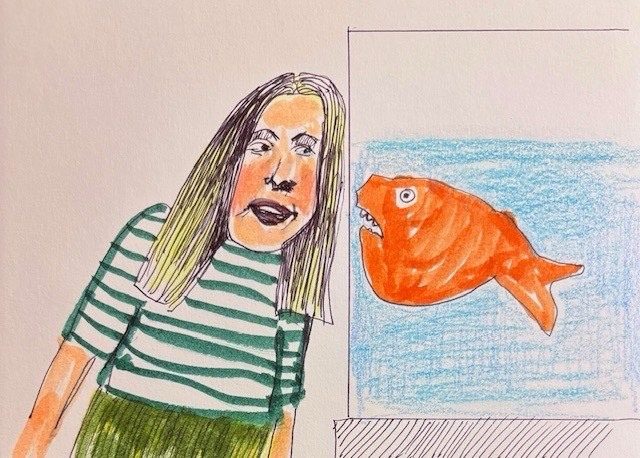 Drawing No. 2,562, 'Audie, an orange roughy, explained that he was really as smooth as silk, as long as he wasn't being hooked or cooked.', posted MAY 4, 2026