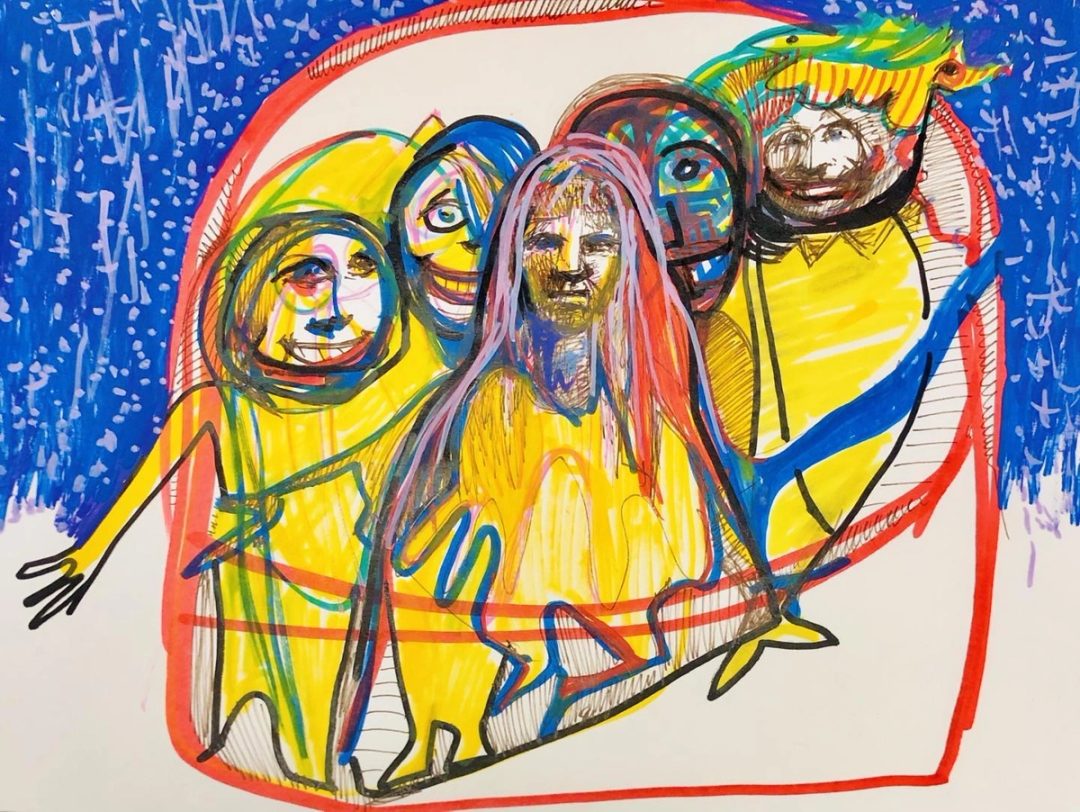 Drawing No. 816, 'Holly ruined every photo by refusing to smile.', posted OCT 26, 2021