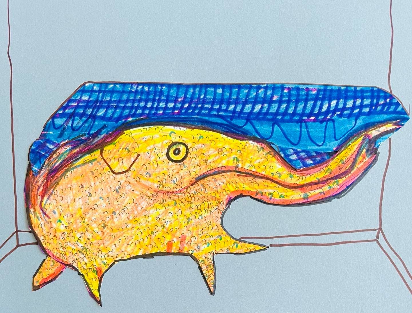 Drawing No. 1,718, 'As the elephant in the room, Scott usually felt ignored.', posted MAR 19, 2024