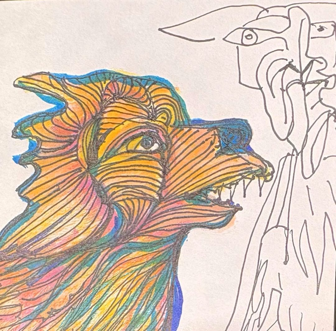 Drawing No. 2,229, 'Gleason turned white as a sheet when AI told him what Woofie was really saying.', posted JUL 7, 2025