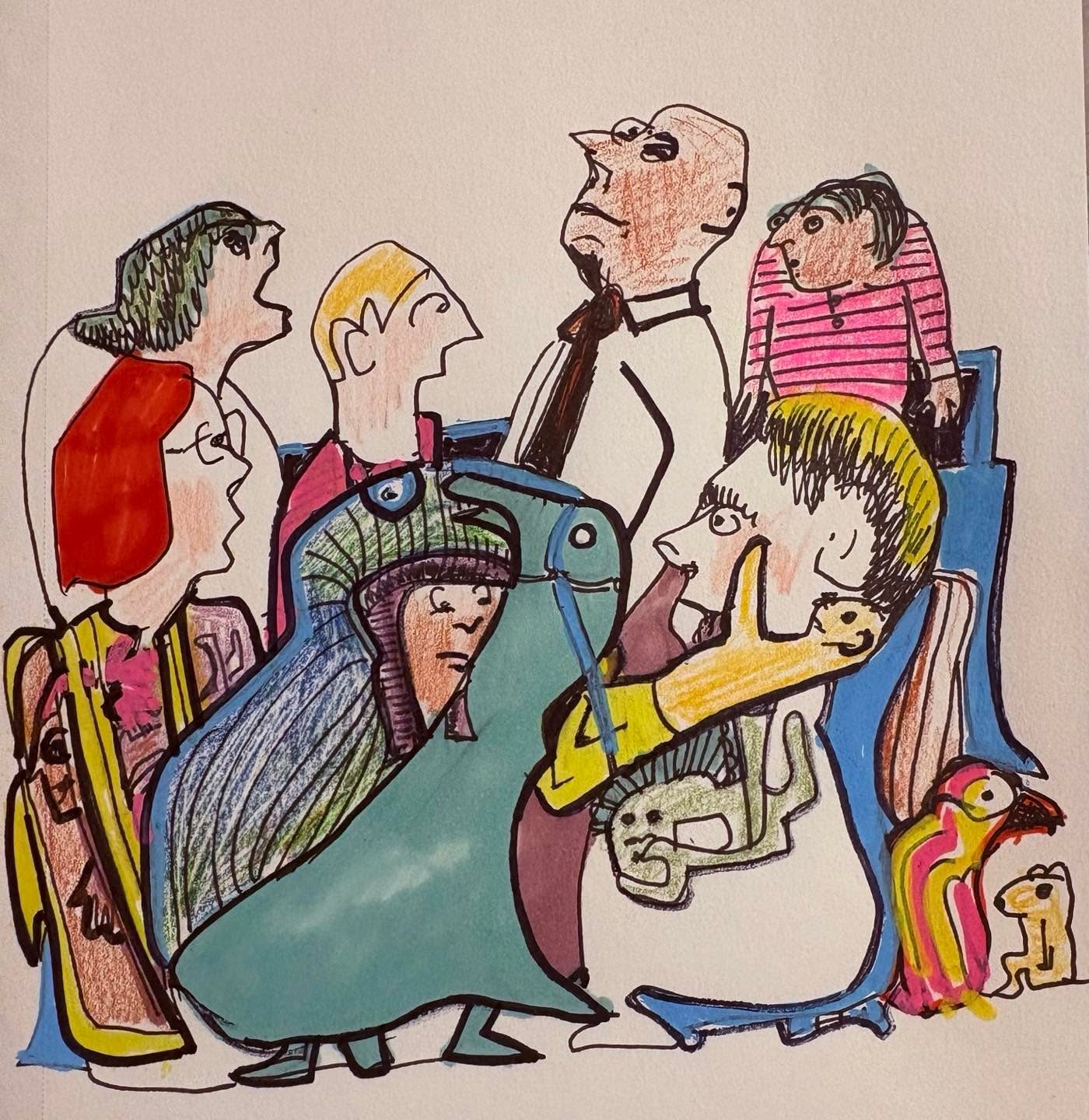Drawing No. 2,739, 'It was time for the Muskin family to reach a compromise.', posted OCT 6, 2026