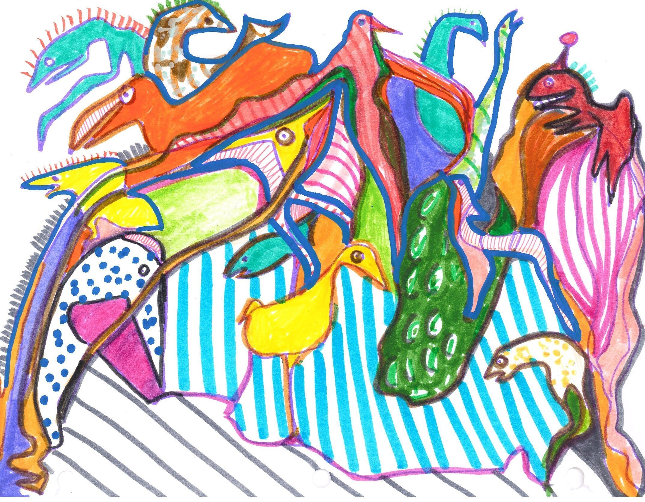 Drawing No. 1,517, 'Party Time', posted SEP 11, 2023