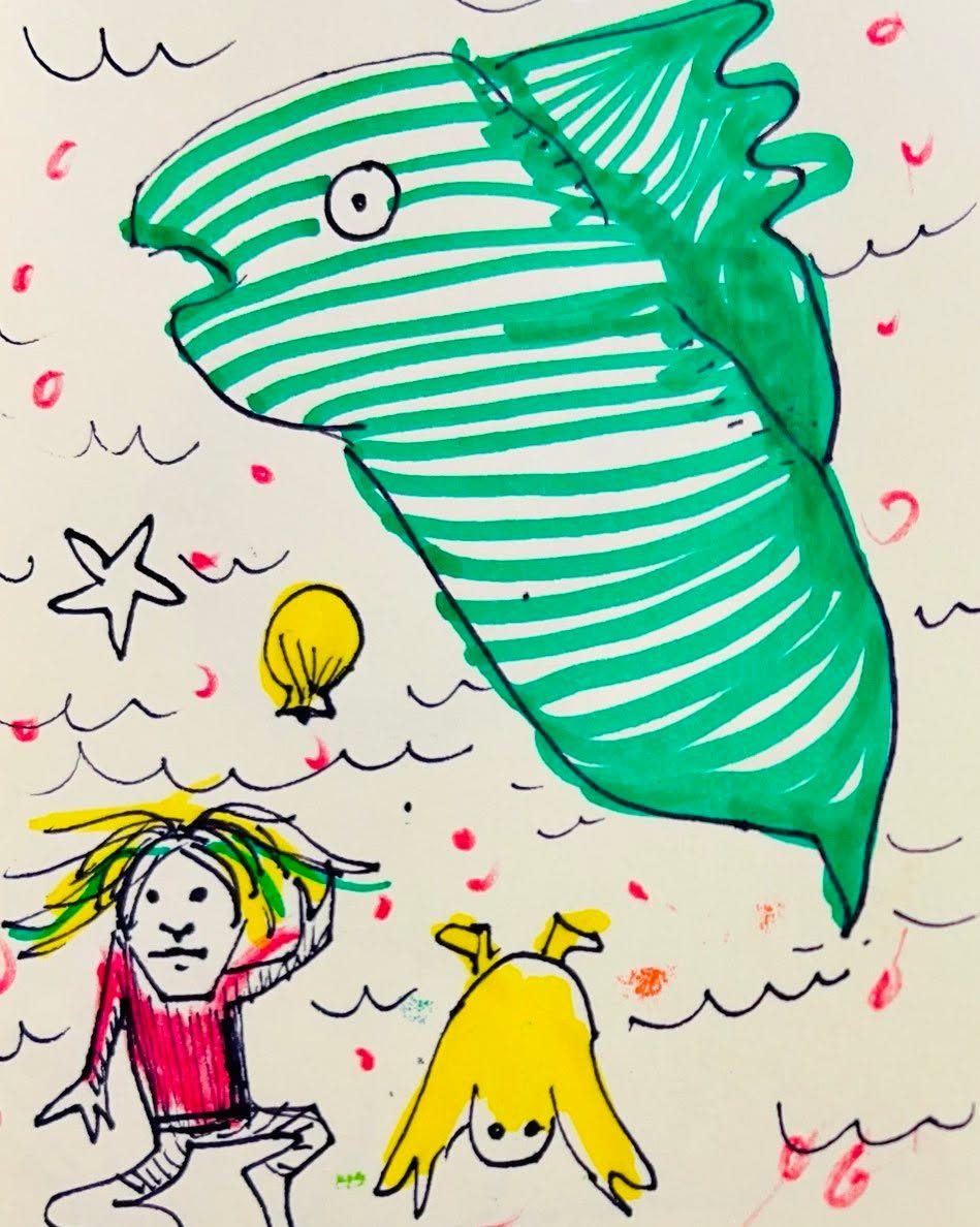 Drawing No. 1,877, 'To Bibsy's dismay, unsettled weather would continue for 16 more years.', posted AUG 13, 2024
