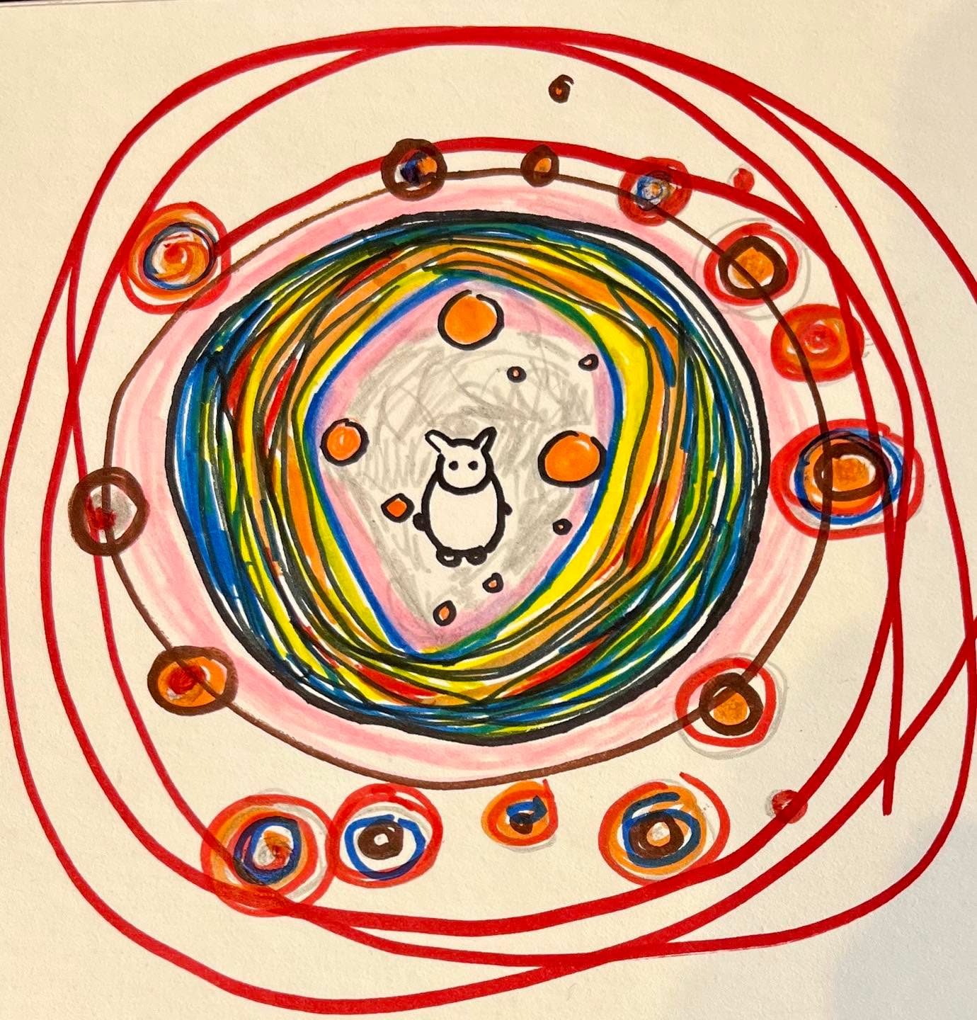 Drawing No. 1,220, 'Lost in space, Hackshaw wondered if they’d saved him any turkey.', posted NOV 25, 2022