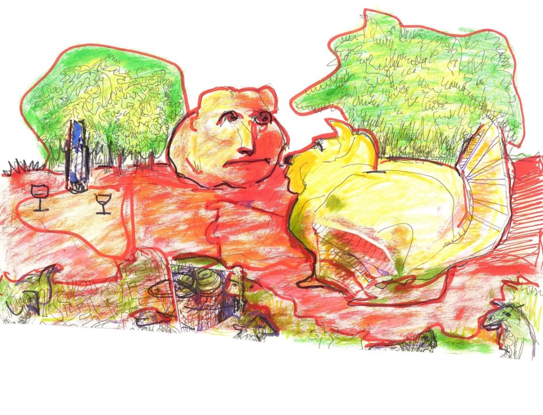 Drawing No. 944, 'Picnic', posted FEB 27, 2022