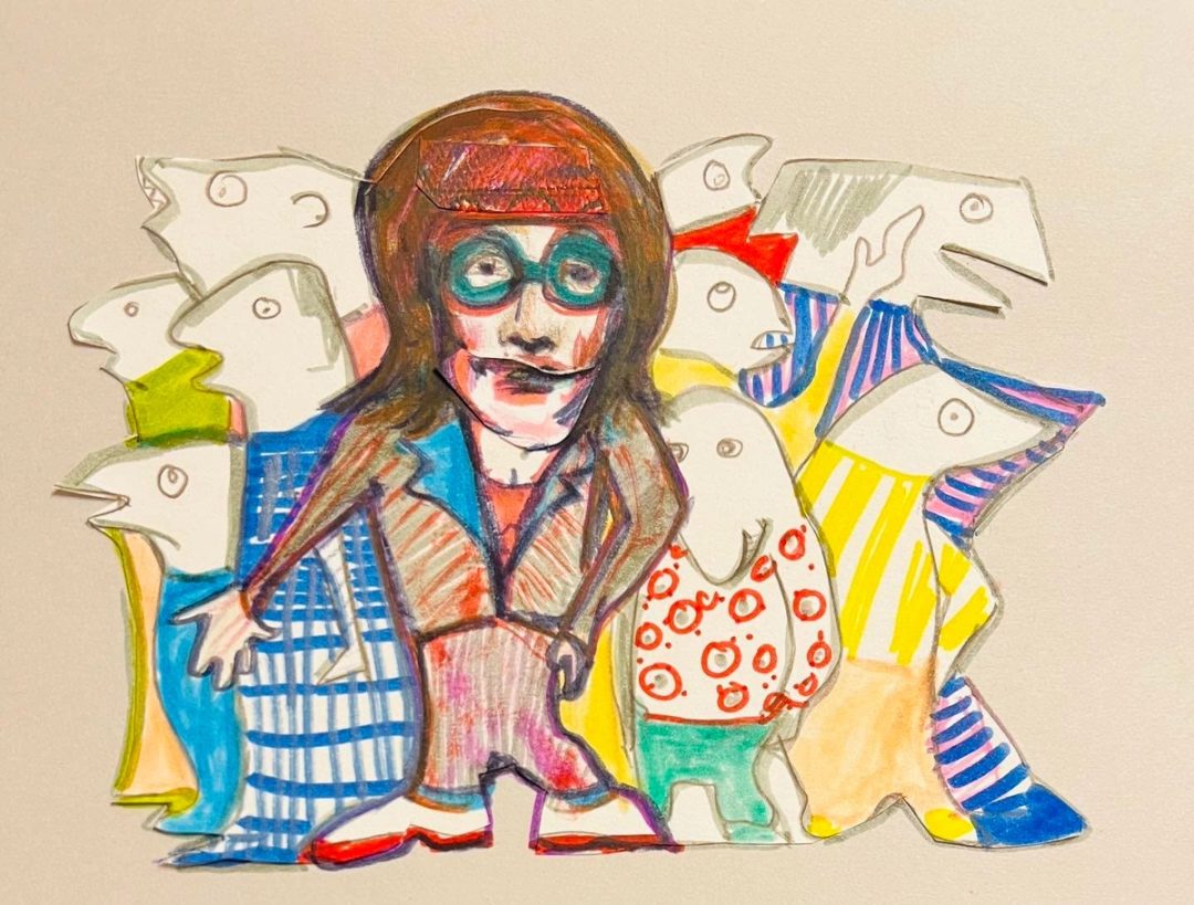 Drawing No. 1,763, 'Crowd control was Marissa's true calling.', posted APR 26, 2024