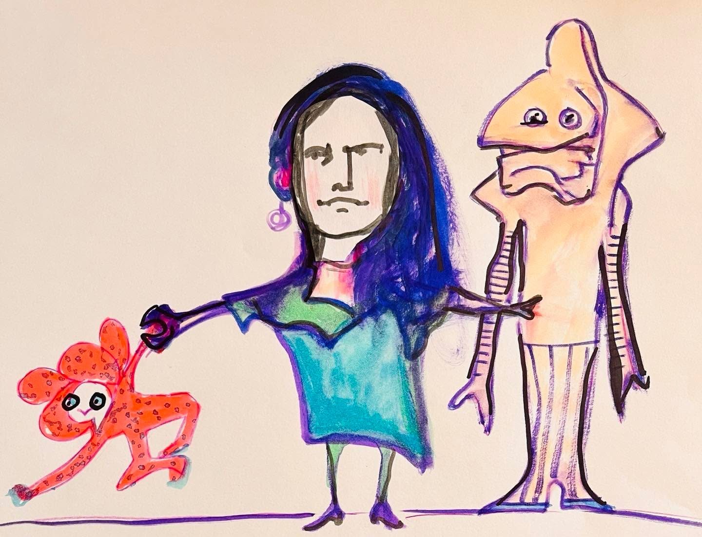 Drawing No. 1,335, 'Magda was confident that the co-op board would notice and approve of her shoes.', posted MAR 18, 2023