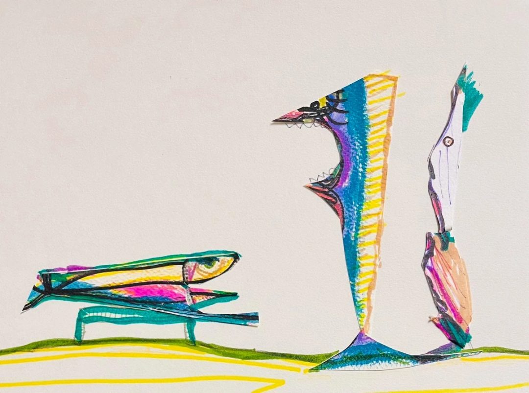 Drawing No. 1,778, 'Ordway disliked it when large fish slept in his mandolin case.', posted MAY 13, 2024