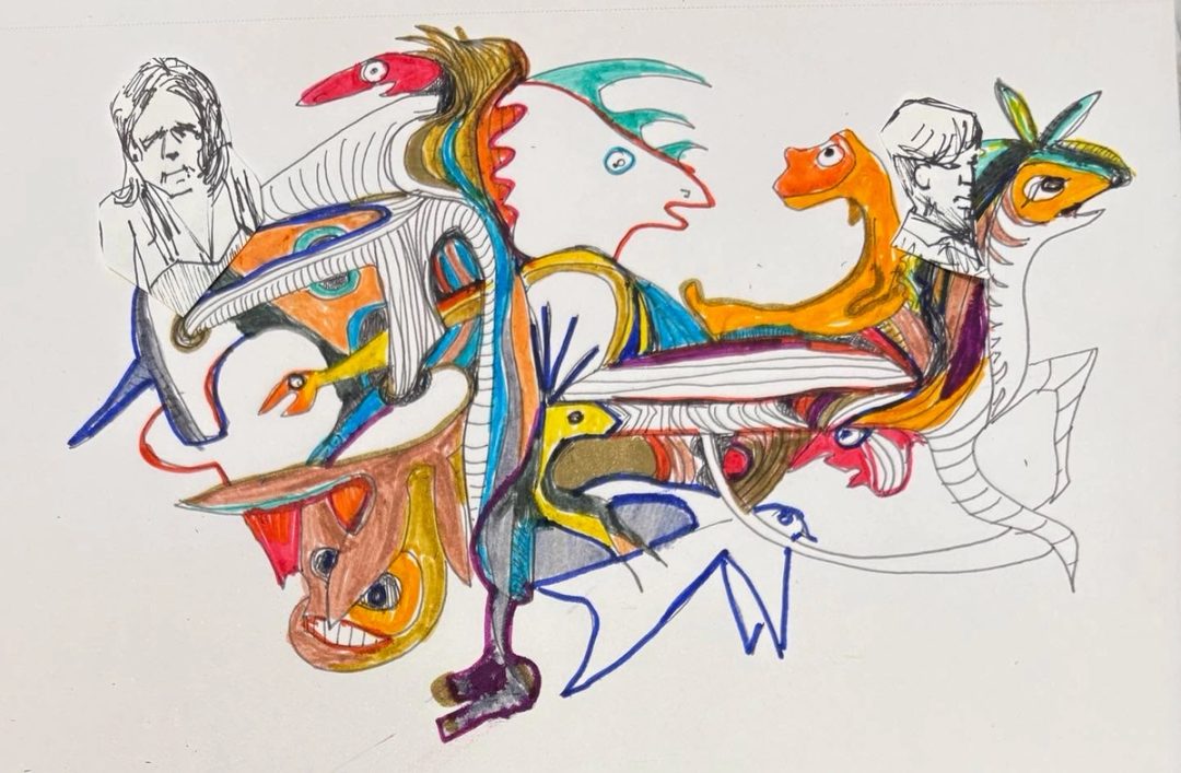 Drawing No. 2,686, 'The office was much more relaxed in the summertime.', posted AUG 20, 2026