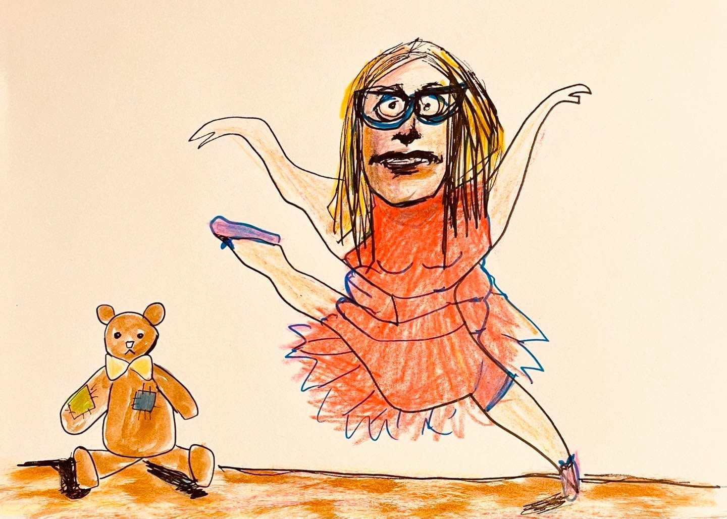 Drawing No. 1,213, 'Far from the ordeal she’d feared, going through old things in the attic was Granny’s delight.', posted NOV 19, 2022
