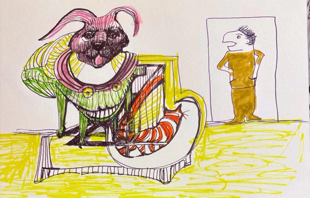 Drawing No. 2,543, 'Richard's new invention was a huge advance over the old-fashioned cat scan.', posted APR 16, 2026