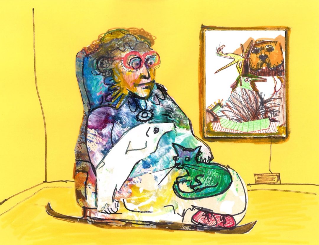 Drawing No. 1,484, 'Whistlers Mothers Pets', posted AUG 9, 2023