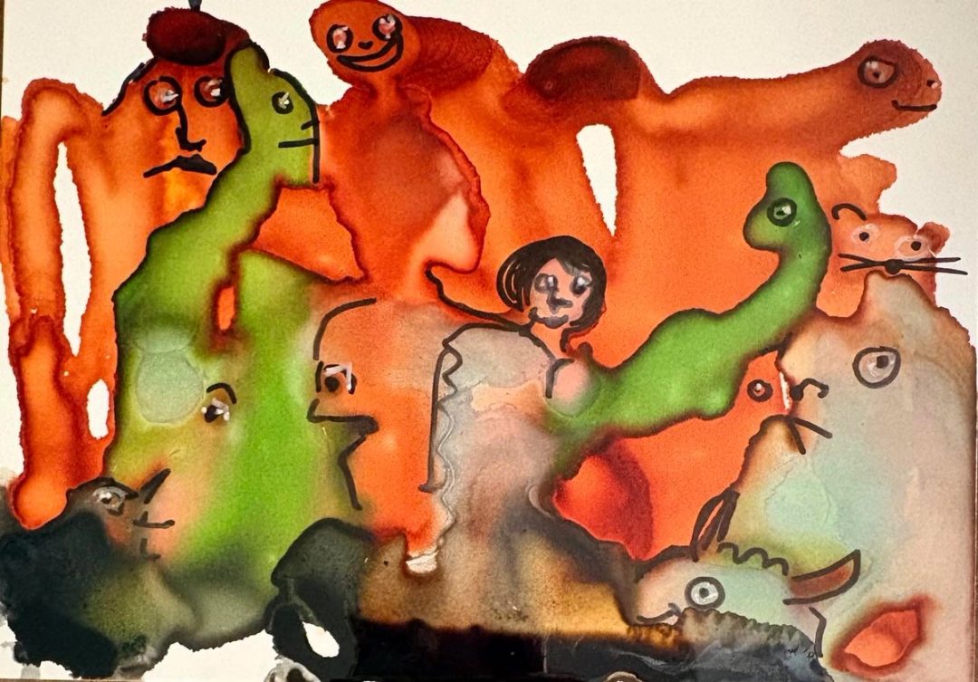 Drawing No. 2,525, 'Folks were starting to gather for the first real family gathering in years.', posted APR 3, 2026