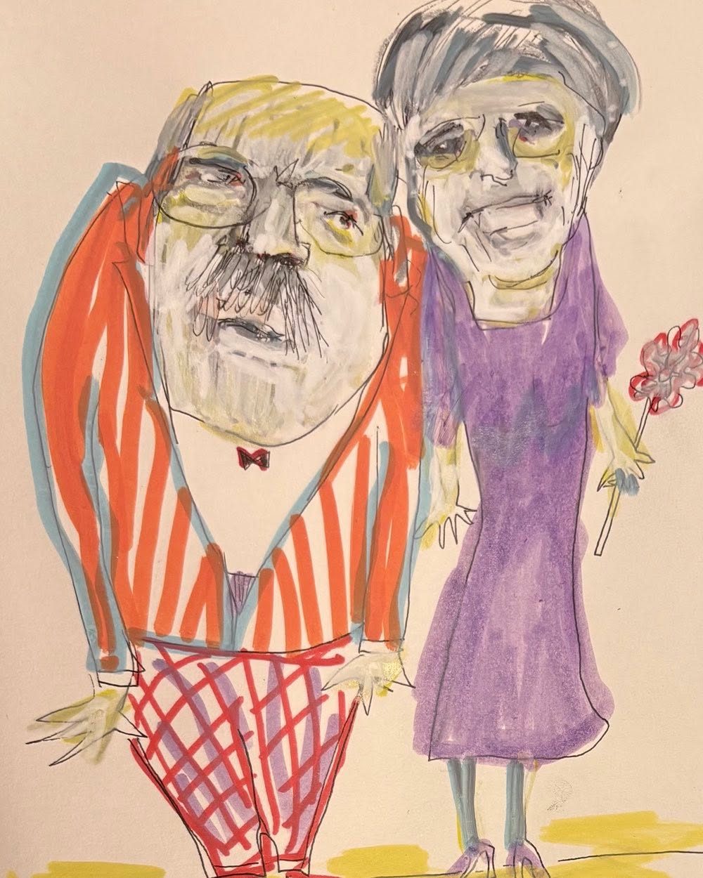 Drawing No. 2,355, 'Seventy-seven years of marriage, and the Heffernans are still teenagers in love.', posted NOV 4, 2025