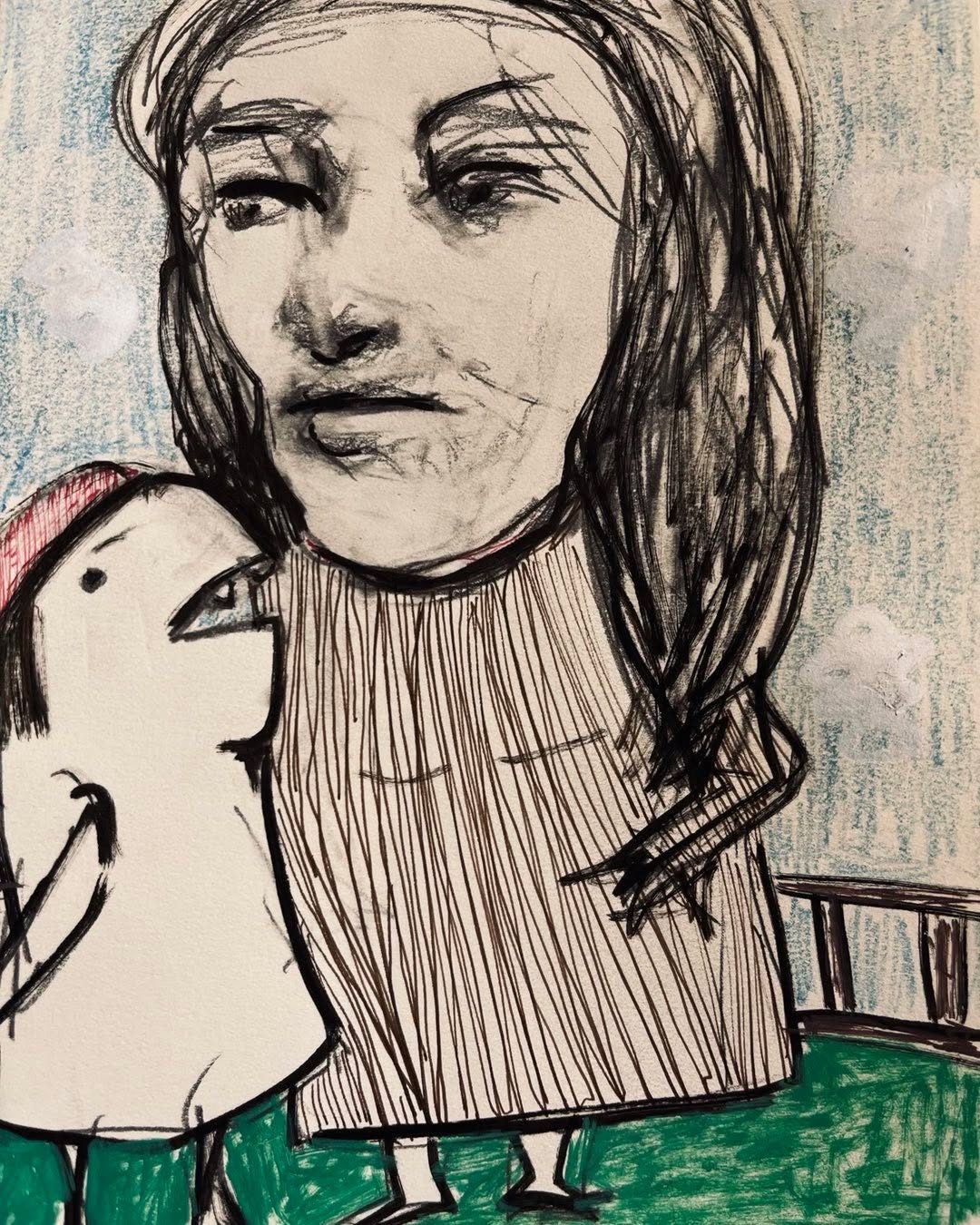 Drawing No. 1,083, 'The little Hackett girl’s stories were getting more alarming.', posted JUL 14, 2022