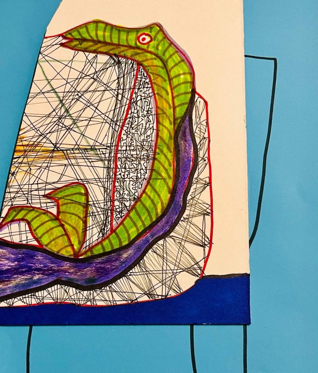 Drawing No. 1,643, 'Wyatt liked to spend his weekends riding the Broadway subway.', posted JAN 5, 2024