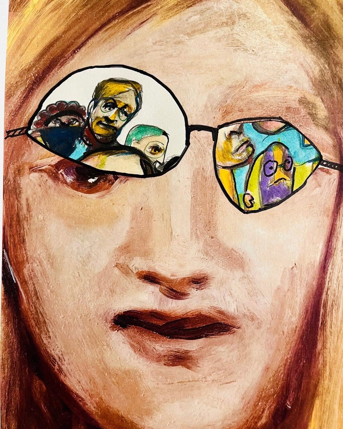 Drawing No. 1,727, 'The whole family wanted to share Alexa's eclipse/proof glasses.', posted MAR 27, 2024