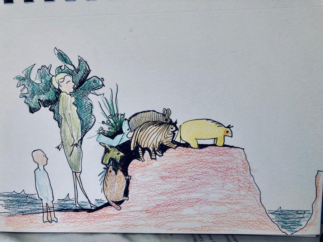 Drawing No. 59, 'Vinnie was proud of his leadership ability', posted SEP 9, 2019