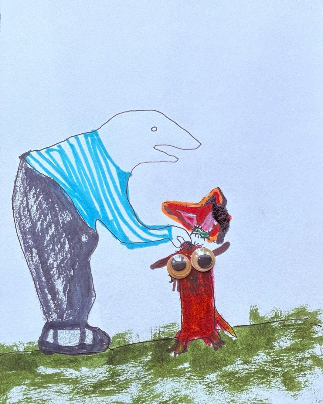 Drawing No. 2,243, 'It was Charlie's bet that some kind of insect had bitten Woofie on the head.', posted JUL 21, 2025