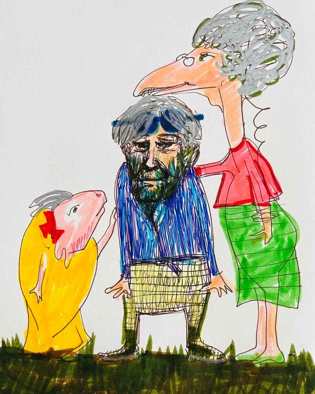 Drawing No. 1,497, 'Farnsworth was happy to know that he was still a chick magnet.', posted AUG 22, 2023