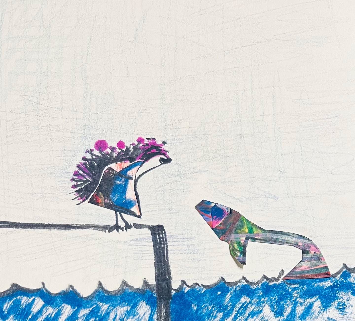 Drawing No. 1,891, 'The last day of summer camp was poignant for Seth and Lauren, but they promised to email every day.', posted AUG 26, 2024