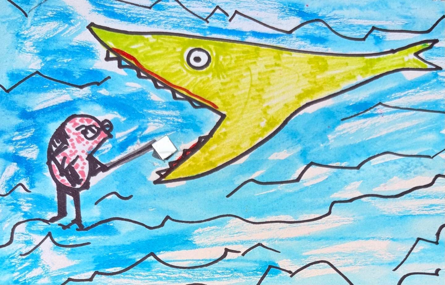 Drawing No. 2,239, 'As usual, Dr. Moore-Grey's underwater dentistry practice was booked solid.', posted JUL 17, 2025