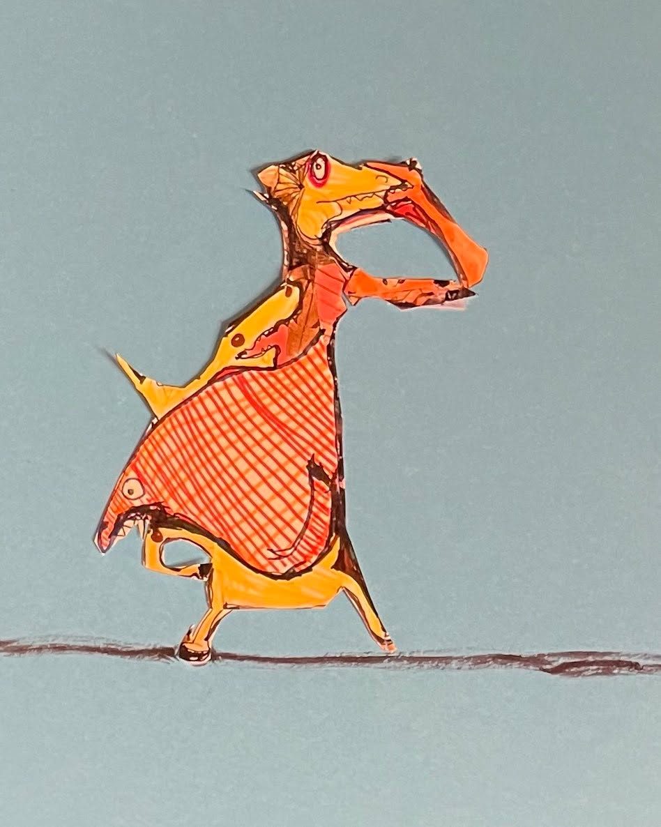 Drawing No. 2,029, 'Oh dear! The little ones were late for Saturday mental wellness class.', posted JAN 4, 2025