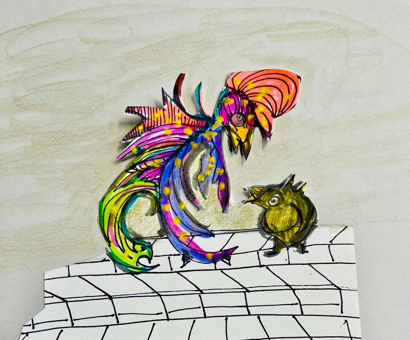 Drawing No. 1,691, 'It was ten degrees out, but Posy had already shopped the Spring catalogs.', posted FEB 21, 2024