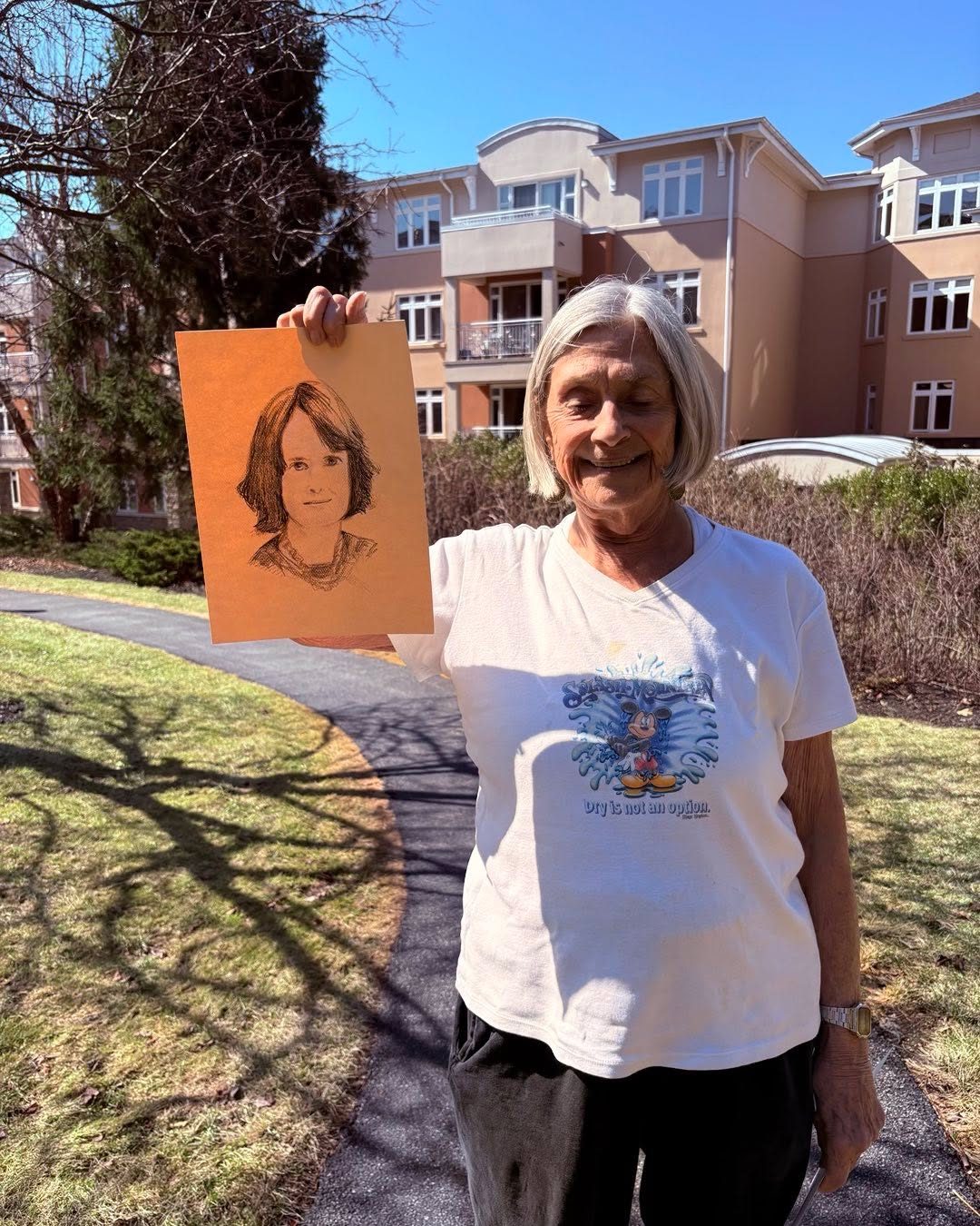 Drawing No. 2,498, 'My friend, Carol, with my sketch of her daughter, Laura.', posted MAR 10, 2026