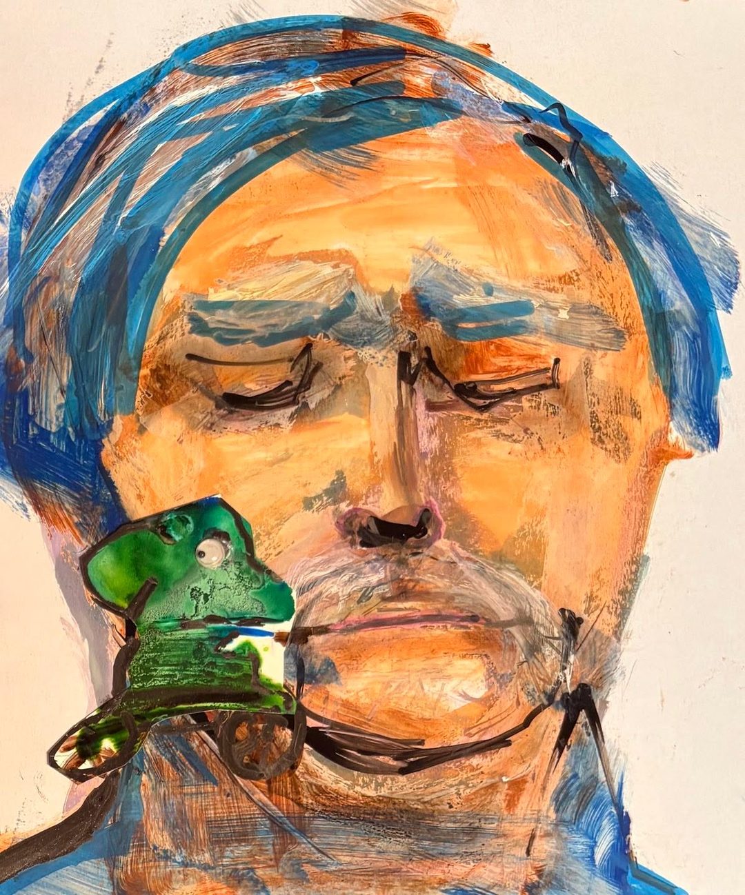 Drawing No. 2,695, 'Once again, Nate was having his little green creature on a tricycle dream.', posted AUG 28, 2026