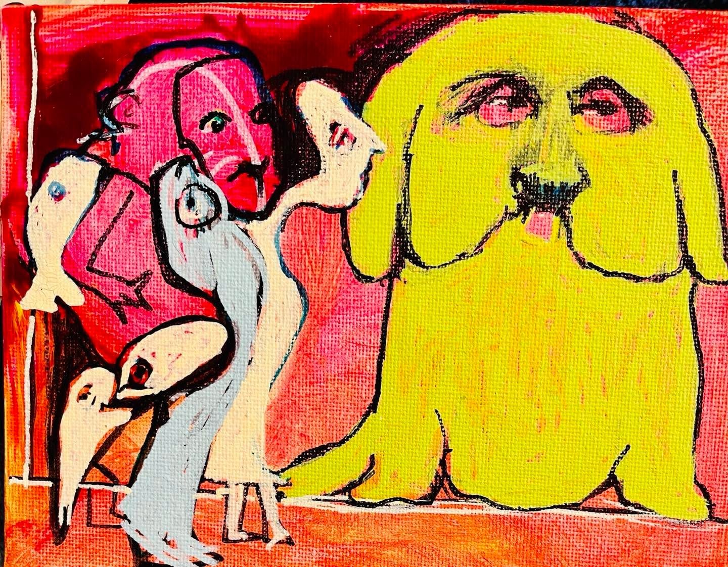 Drawing No. 1,176, 'The new rescue pup needed TLC at all hours.', posted OCT 13, 2022