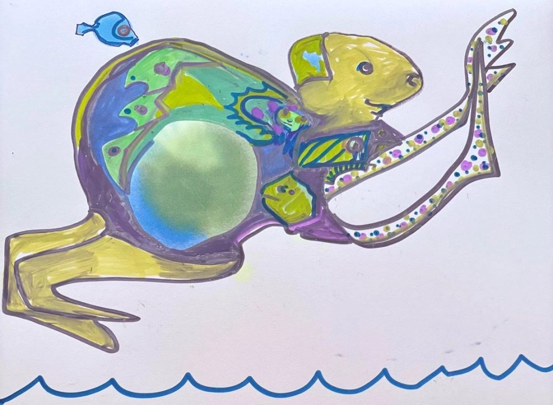 Drawing No. 2,507, 'A big bubble kept Billy buoyant.', posted MAR 17, 2026
