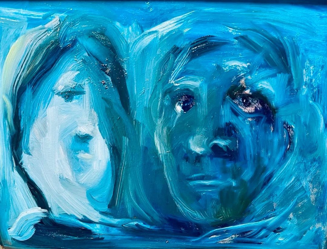 Drawing No. 1,424, 'The twins no longer looked alike, but they were as close as ever.', posted JUN 12, 2023