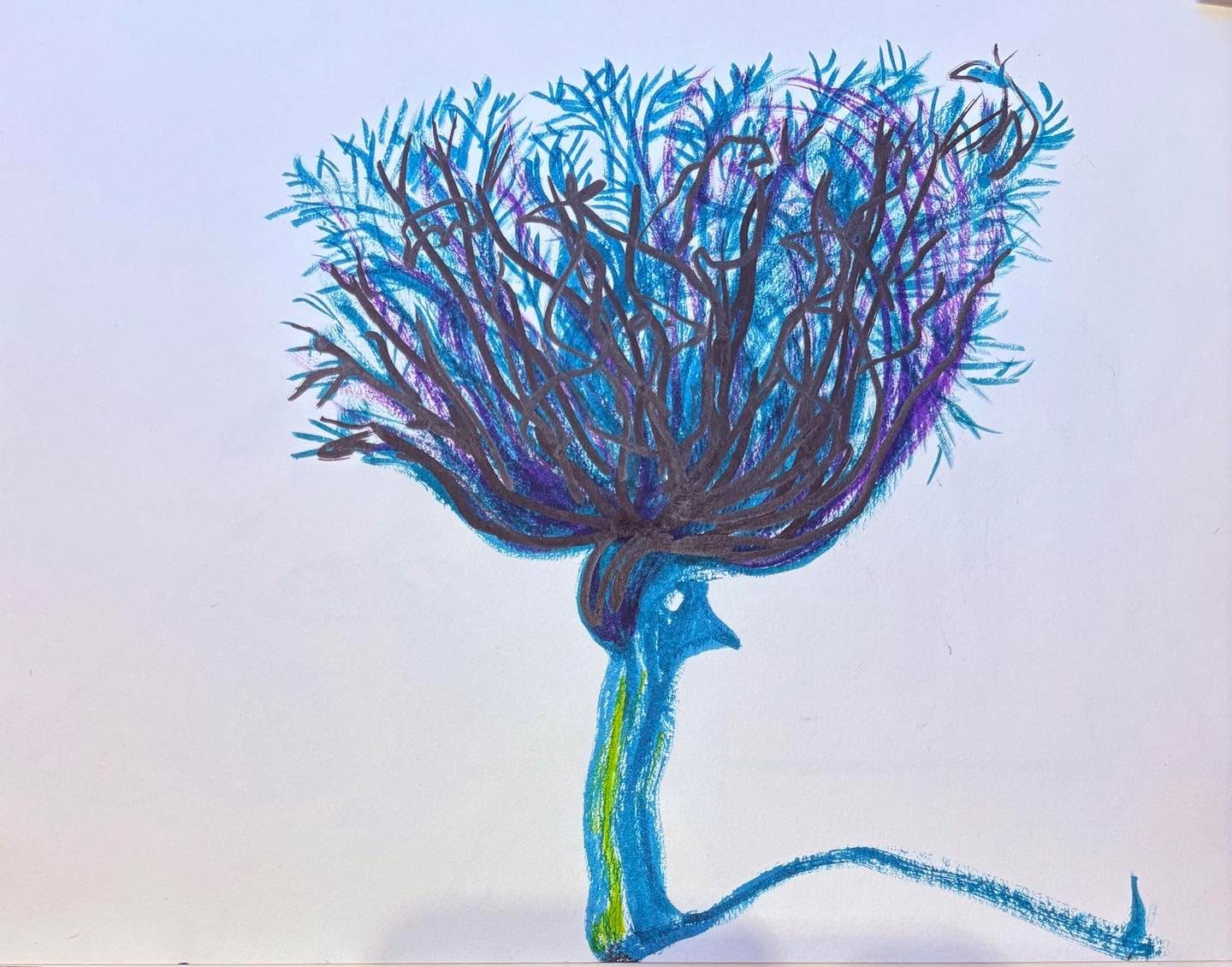 Drawing No. 2,371, 'Georgette found her split ends exasperating.', posted NOV 18, 2025