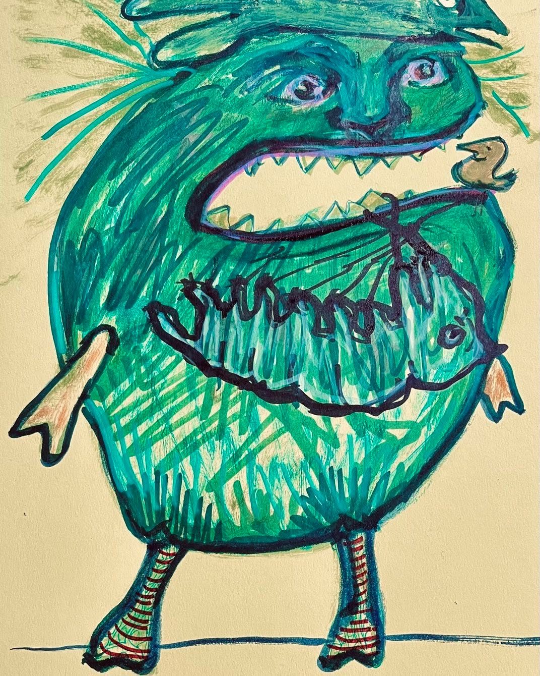 Drawing No. 1,679, 'Hester had never been a morning person.', posted FEB 11, 2024