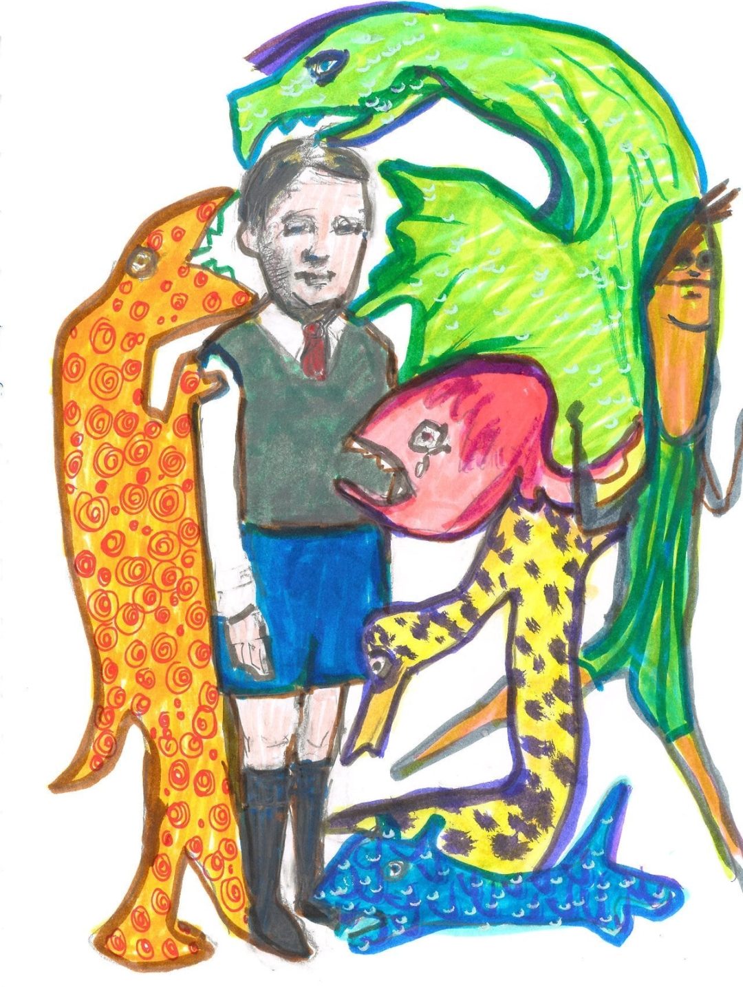 Drawing No. 1,533, 'Embarrased by the Weird Cousin', posted SEP 24, 2023