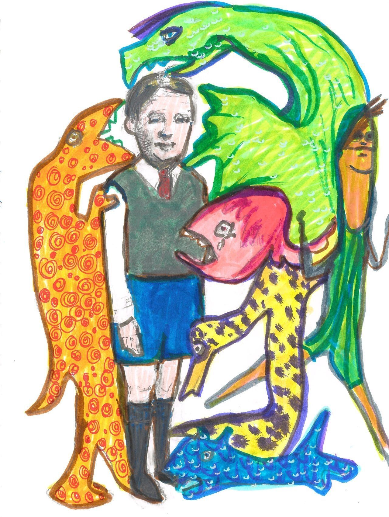 Drawing No. 1,533, 'Embarrased by the Weird Cousin', posted SEP 24, 2023