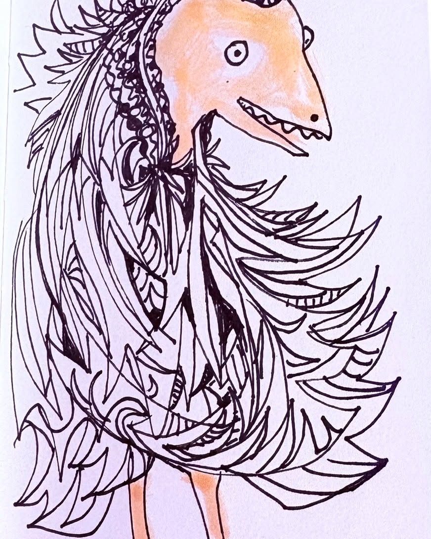 Drawing No. 2,520, 'Maxine wore outfits that cried out for people to color her in.', posted MAR 29, 2026