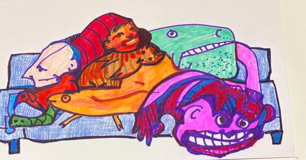 Drawing No. 2,284, 'School mornings were coming all too early for Chip and Walter.', posted AUG 28, 2025